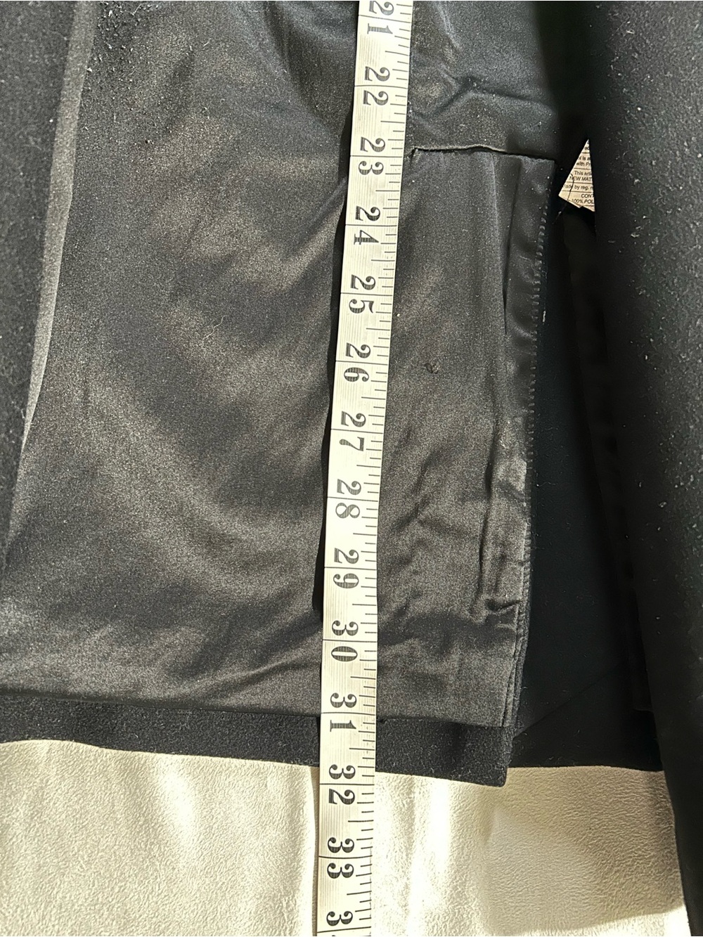 Italian Wool Quilted Lamb Leather Coat Small Black - Club Monaco - Picture 9 of 14